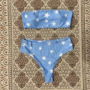 High waisted star bikini